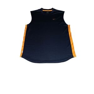 Nike Dri-Fit Blue & Orange Tank Top Men's Medium